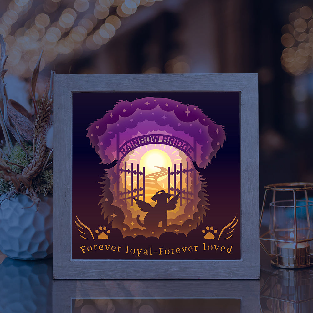 Dog Memorial – 3D Lightbox SVG File for Cricut & Silhouette