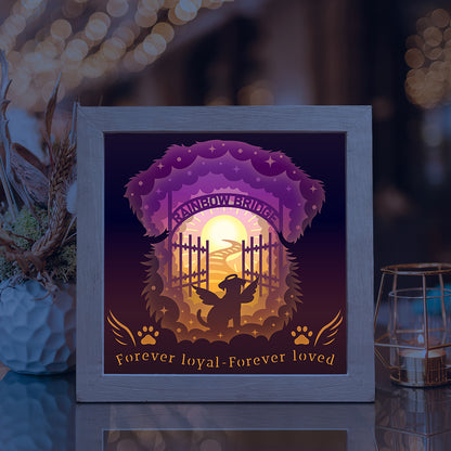 Dog Memorial – 3D Lightbox SVG File for Cricut & Silhouette