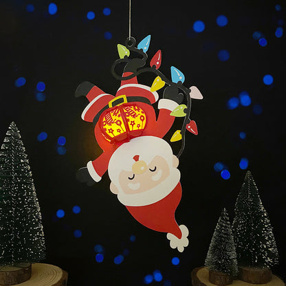Santa 3 - 3D Christmas Lantern File - Cricut File  - VEKTOR KRAFT
