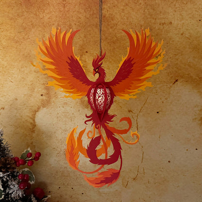 Phoenix – 3D Lantern SVG File for Cricut & Silhouette