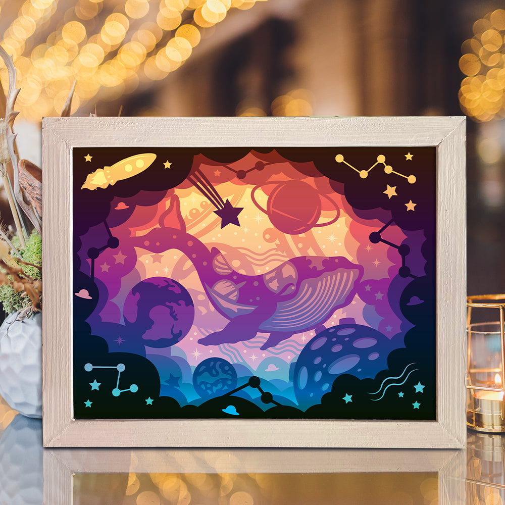Whale 3 – 3D Lightbox SVG File for Cricut & Silhouette