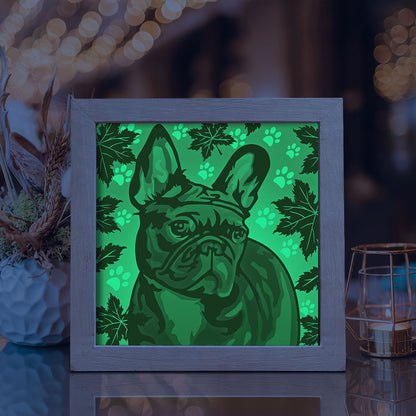 French Bulldog – 3D Lightbox SVG File for Cricut & Silhouette