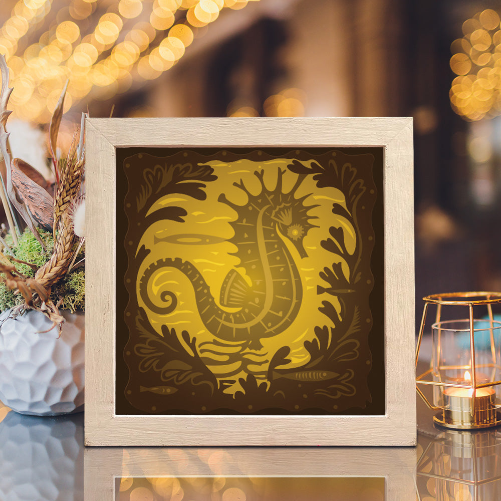 Seahorse 2 – 3D Lightbox SVG File for Cricut & Silhouette