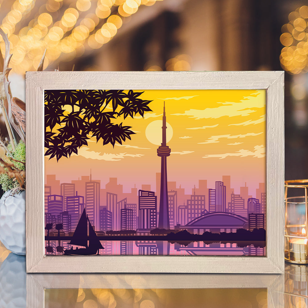 Toronto – 3D Lightbox SVG File for Cricut & Silhouette