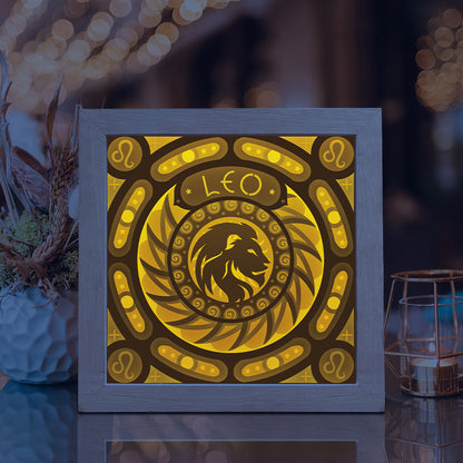 Leo – 3D Lightbox SVG File for Cricut & Silhouette