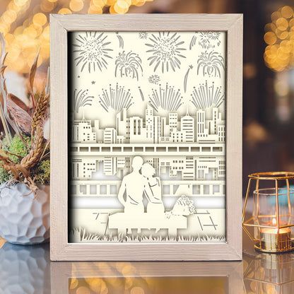 Firework – 3D Lightbox SVG File for Cricut & Silhouette
