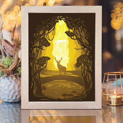 Waterfall – 3D Lightbox SVG File for Cricut & Silhouette