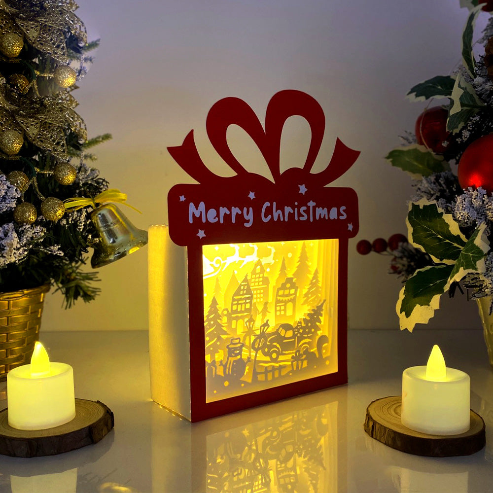 Christmas Village – 3D Box SVG File for Cricut & Silhouette