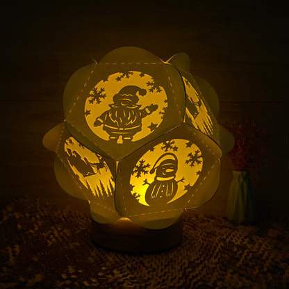 Merry Chrismas – 3D Lantern SVG File for Cricut & Silhouette