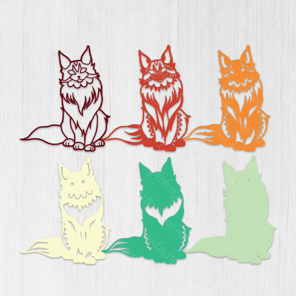 Cat 2 - 3D Layered - Cricut File - VEKTOR KRAFT