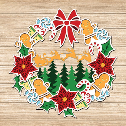 Christmas - 3D Layered Christmas - Cricut File - VEKTOR KRAFT