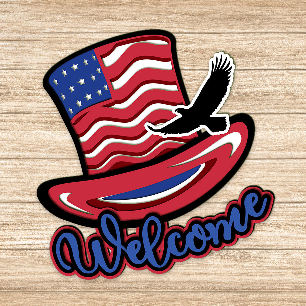 4th Of July 1 - 3D Layered - Cricut File - VEKTOR KRAFT