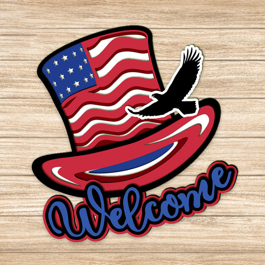 4th Of July 1 - 3D Layered - Cricut File - VEKTOR KRAFT