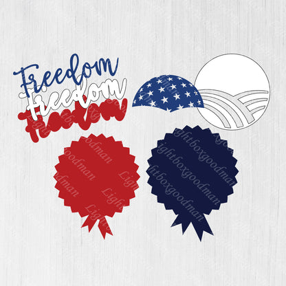 4th Of July 2 - 3D Layered - Cricut File - VEKTOR KRAFT