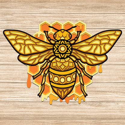Bee - 3D Layered - Cricut File - VEKTOR KRAFT