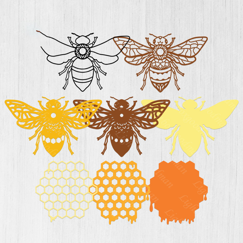 Bee - 3D Layered - Cricut File - VEKTOR KRAFT