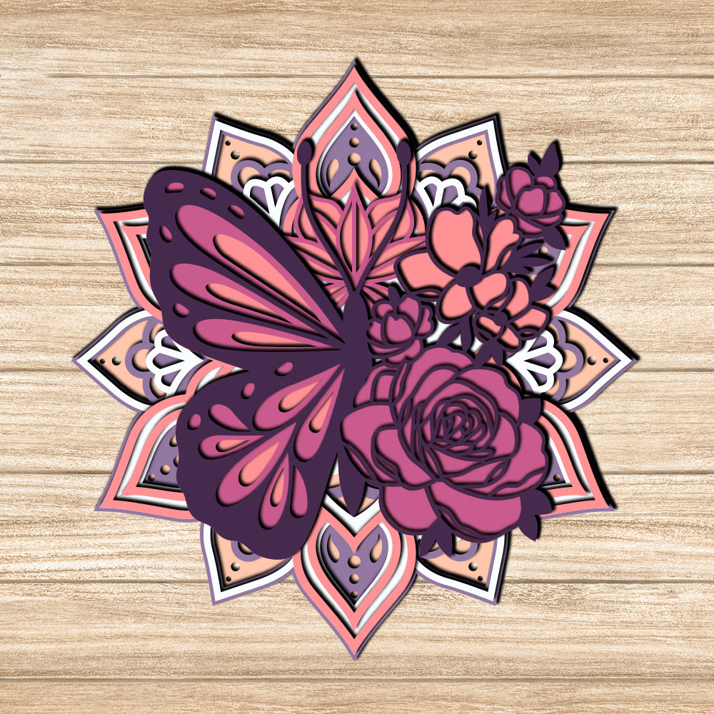 Butterfly - 3D Layered - Cricut File - VEKTOR KRAFT