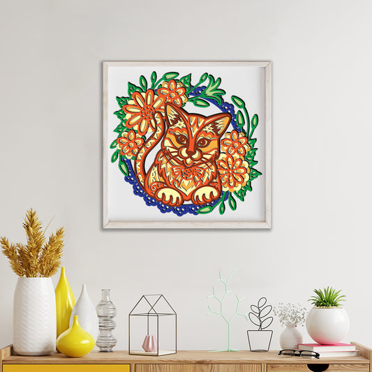 Cat - 3D Layered - Cricut File - VEKTOR KRAFT