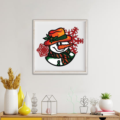 Chistmas Snowman - 3D Layered Christmas - Cricut File - VEKTOR KRAFT