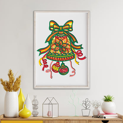 Christmas Bell - 3D Layered Christmas - Cricut File - VEKTOR KRAFT