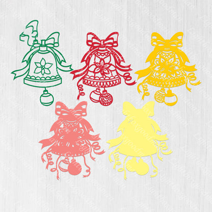 Christmas Bell - 3D Layered Christmas - Cricut File - VEKTOR KRAFT