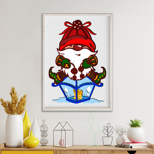 Christmas Gnome - 3D Layered Christmas - Cricut File - VEKTOR KRAFT