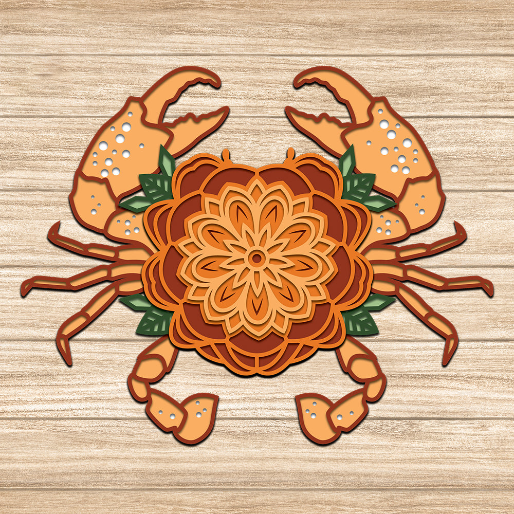 Crab - 3D Layered - Cricut File - VEKTOR KRAFT
