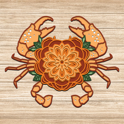 Crab - 3D Layered - Cricut File - VEKTOR KRAFT