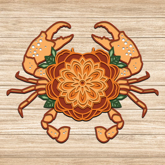Crab - 3D Layered - Cricut File - VEKTOR KRAFT