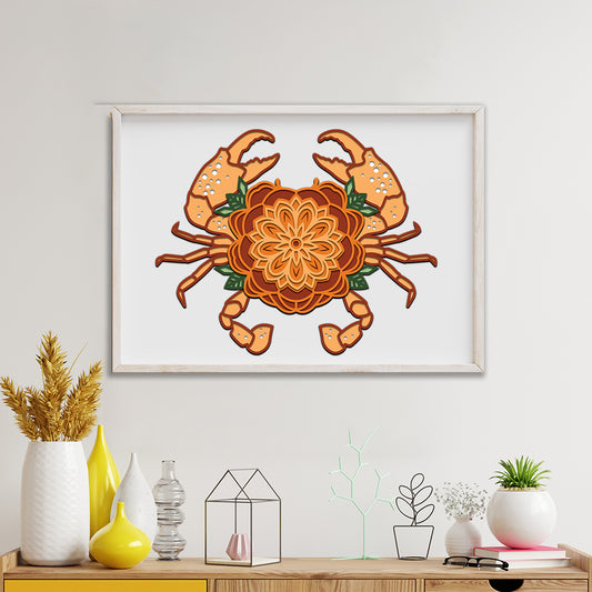 Crab - 3D Layered - Cricut File - VEKTOR KRAFT