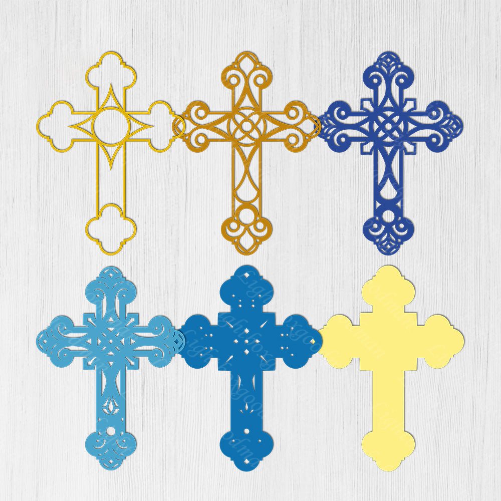 Cross - 3D Layered Christmas - Cricut File - VEKTOR KRAFT