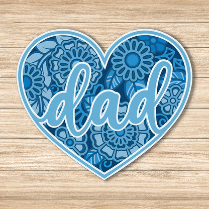 Dad - 3D Layered - Cricut File - VEKTOR KRAFT