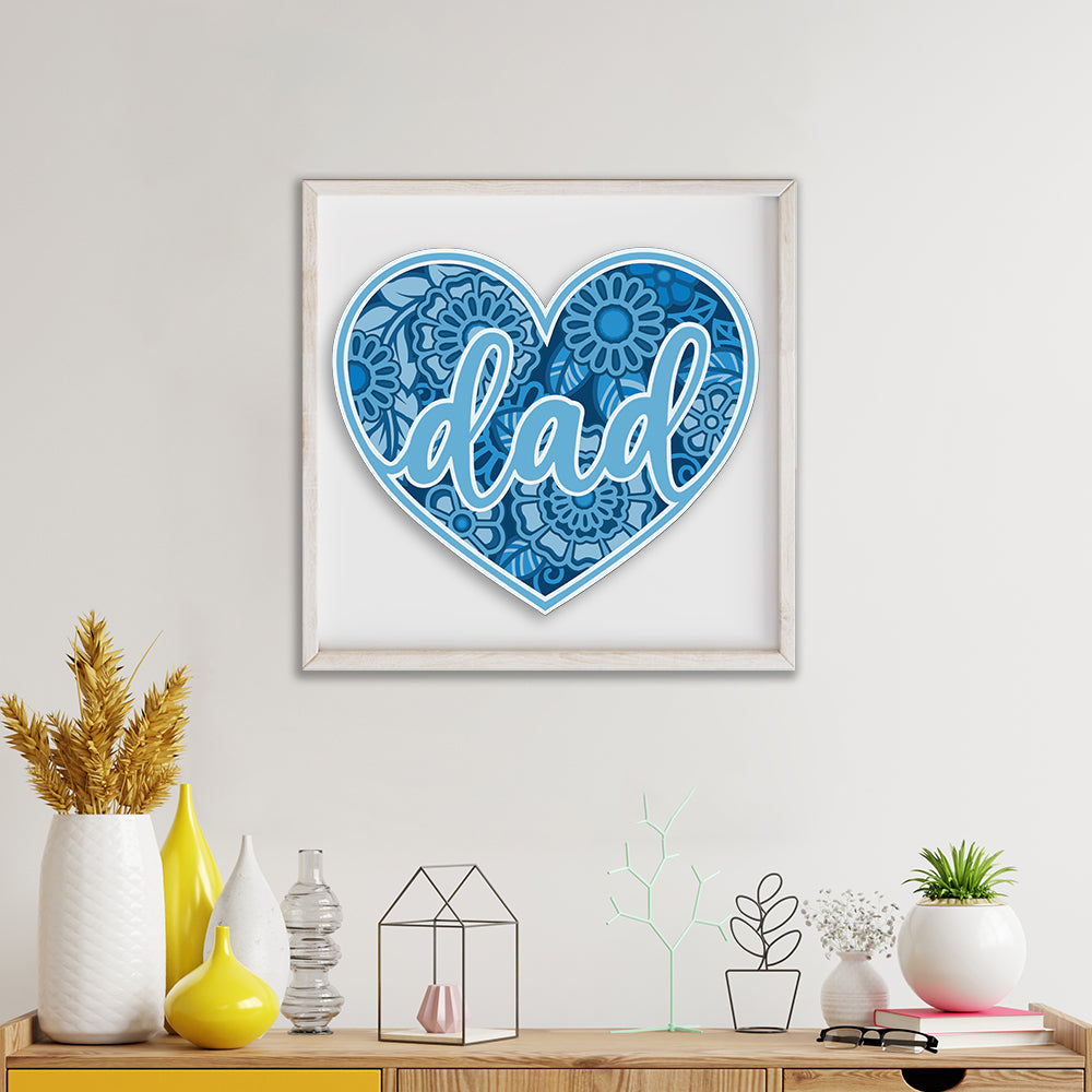 Dad - 3D Layered - Cricut File - VEKTOR KRAFT