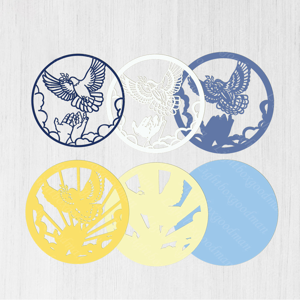 Dove - 3D Layered - Cricut File - VEKTOR KRAFT