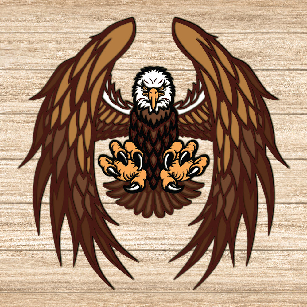 Eagle 2 - 3D Layered - Cricut File - VEKTOR KRAFT