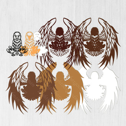Eagle 2 - 3D Layered - Cricut File - VEKTOR KRAFT