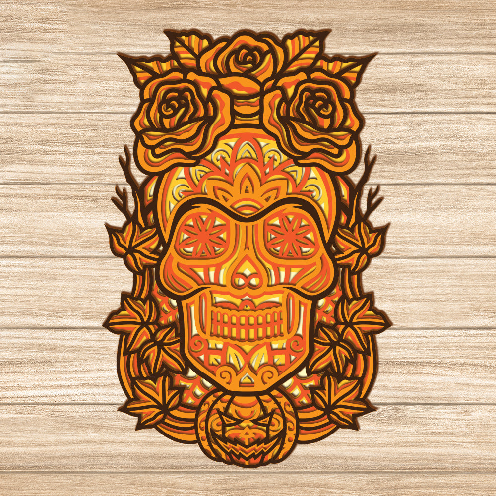 Halloween 1 - 3D Layered Halloween - Cricut File - VEKTOR KRAFT