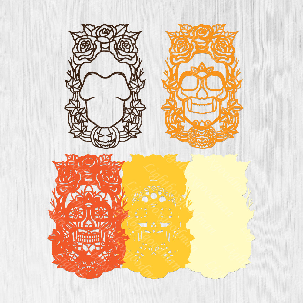 Halloween 1 - 3D Layered Halloween - Cricut File - VEKTOR KRAFT