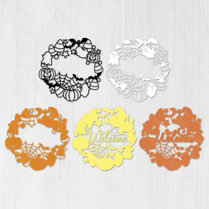 Halloween Wreath - 3D Layered Halloween - Cricut File - VEKTOR KRAFT