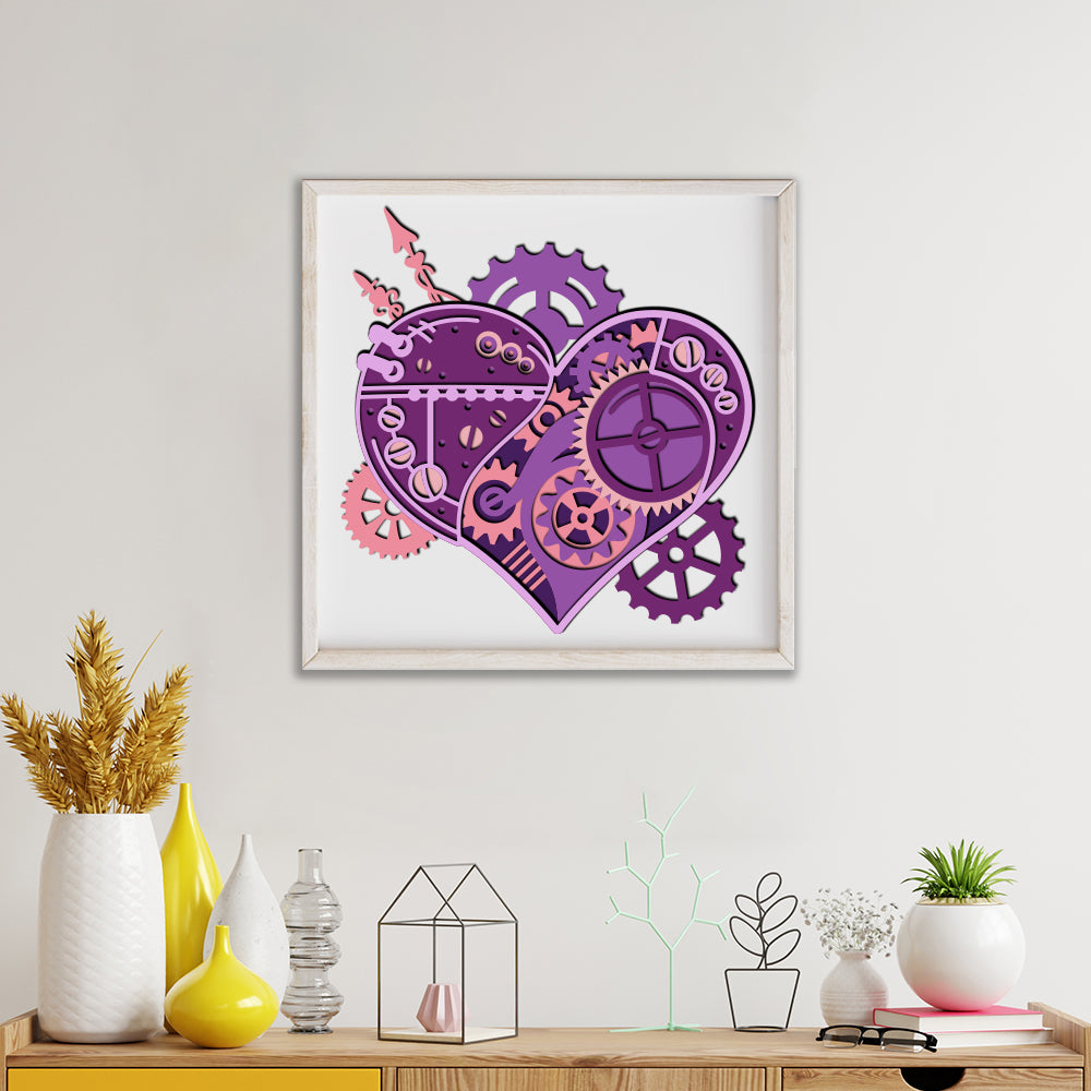 Heart Gear - 3D Layered - Cricut File - VEKTOR KRAFT