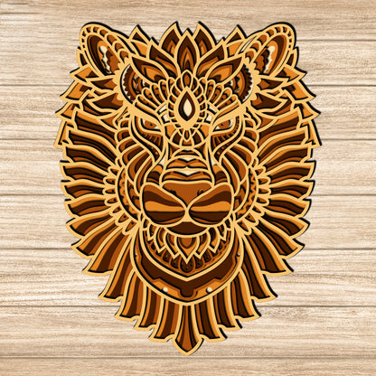 Lion - 3D Layered - Cricut File - VEKTOR KRAFT