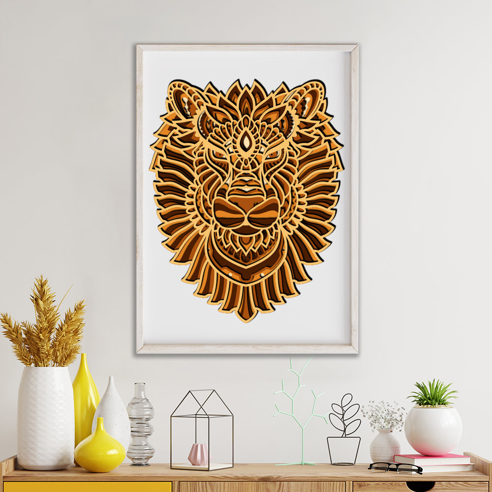 Lion - 3D Layered - Cricut File - VEKTOR KRAFT