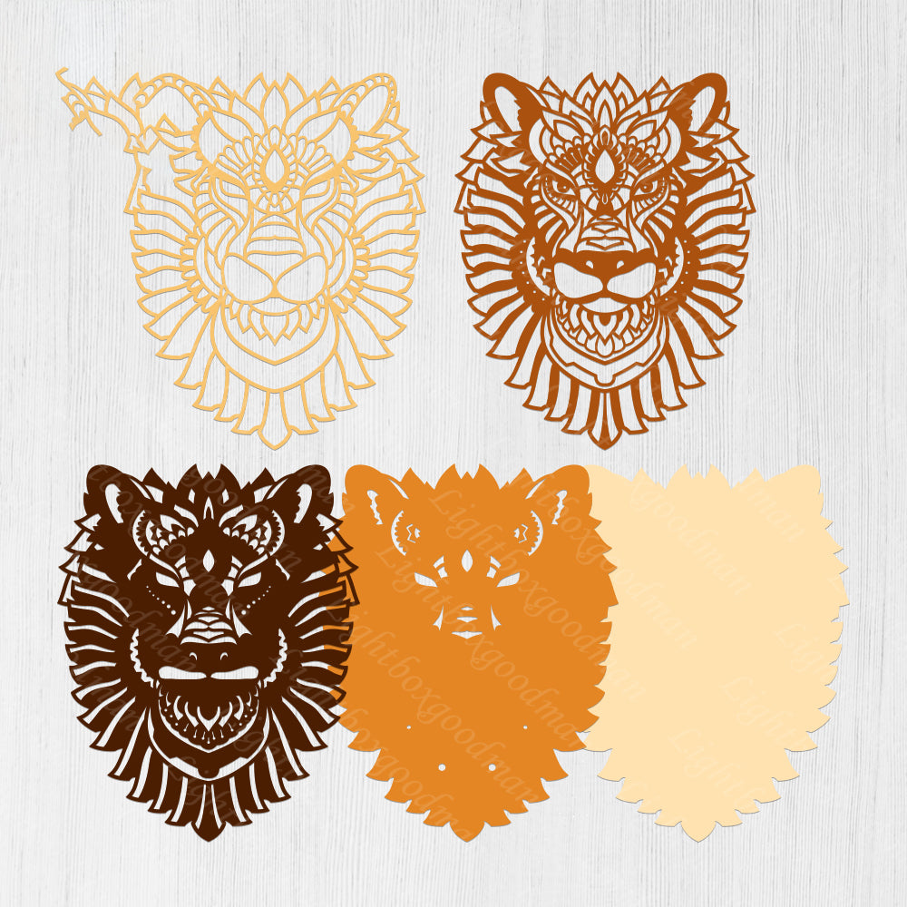 Lion - 3D Layered - Cricut File - VEKTOR KRAFT