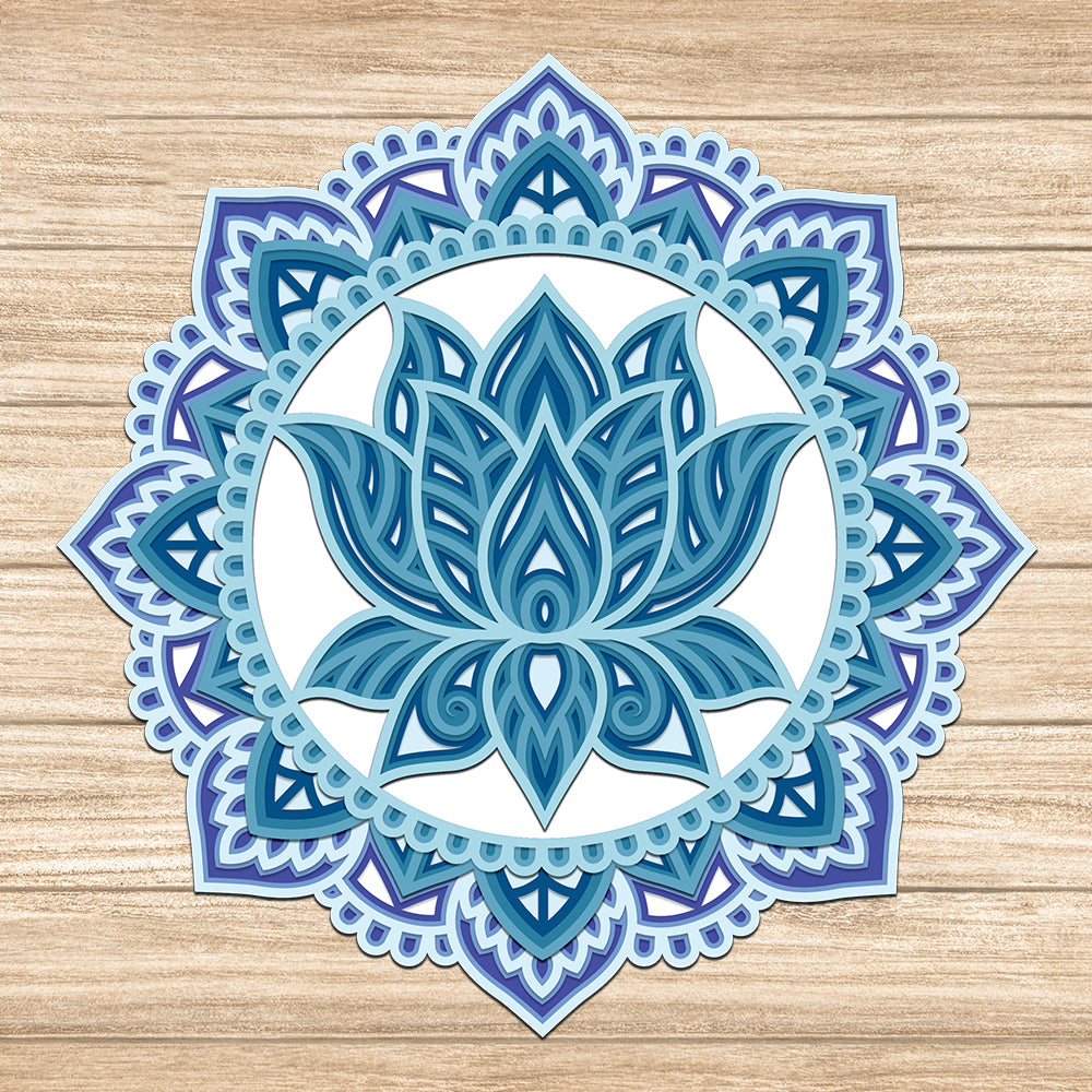 Lotus - 3D Layered - Cricut File - VEKTOR KRAFT