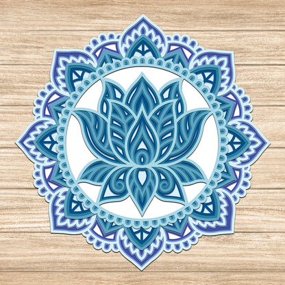 Lotus - 3D Layered - Cricut File - VEKTOR KRAFT