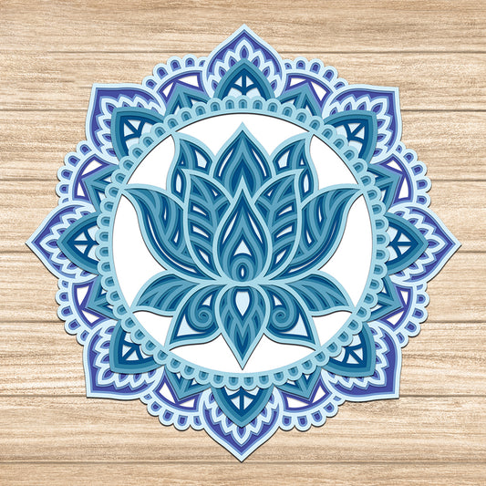 Lotus - 3D Layered - Cricut File - VEKTOR KRAFT