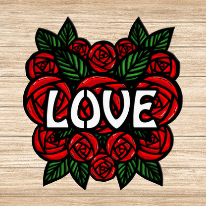 Love - 3D Layered - Cricut File - VEKTOR KRAFT