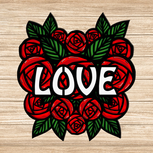 Love - 3D Layered - Cricut File - VEKTOR KRAFT