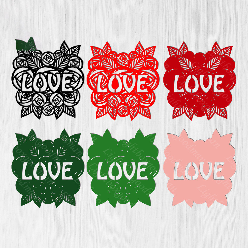 Love - 3D Layered - Cricut File - VEKTOR KRAFT