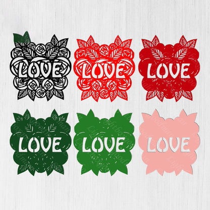 Love - 3D Layered - Cricut File - VEKTOR KRAFT